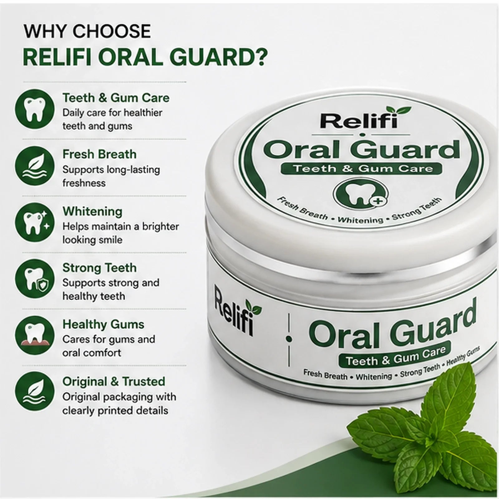 Relifi Oral Guard – Teeth & Gum Care